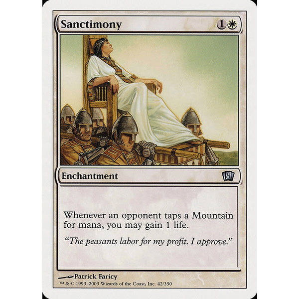 Magic: The Gathering Sanctimony (042) Lightly Played