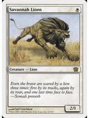 Magic: The Gathering Savannah Lions (043) Moderately Played