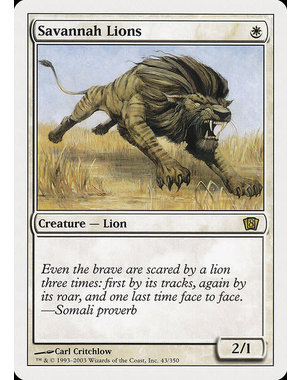 Magic: The Gathering Savannah Lions (043) Moderately Played