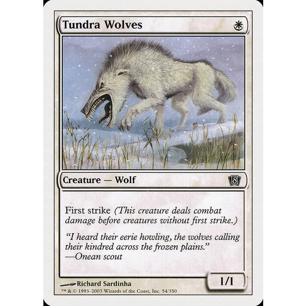 Magic: The Gathering Tundra Wolves (054) Lightly Played