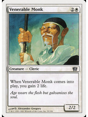 Magic: The Gathering Venerable Monk (055) Lightly Played