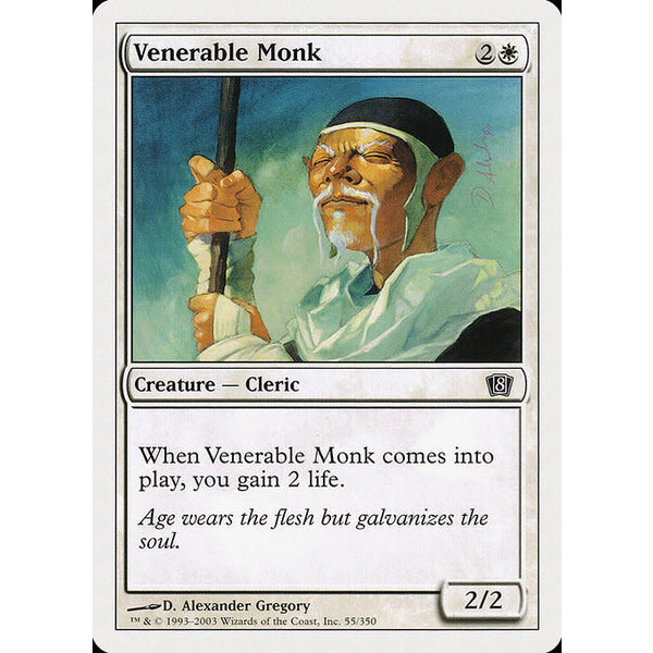 Magic: The Gathering Venerable Monk (055) Lightly Played