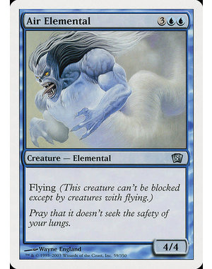 Magic: The Gathering Air Elemental (059) Lightly Played