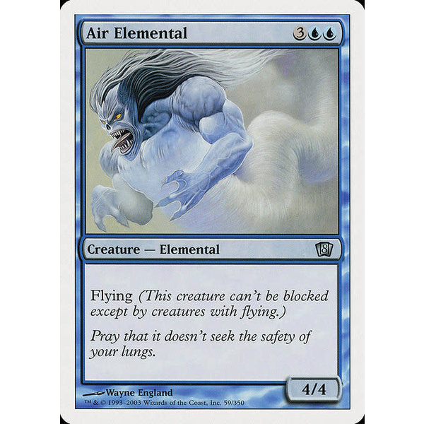 Magic: The Gathering Air Elemental (059) Lightly Played