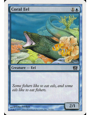 Magic: The Gathering Coral Eel (070) Lightly Played