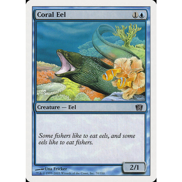 Magic: The Gathering Coral Eel (070) Lightly Played