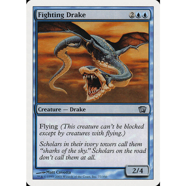 Magic: The Gathering Fighting Drake (077) Lightly Played