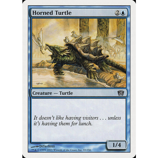 Magic: The Gathering Horned Turtle (083) Lightly Played