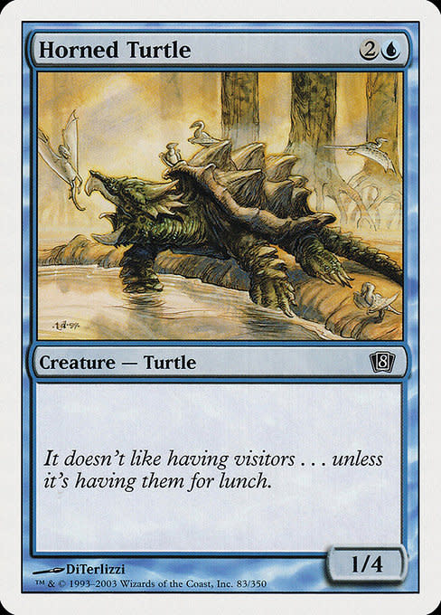 Magic: The Gathering Horned Turtle (083) Lightly Played