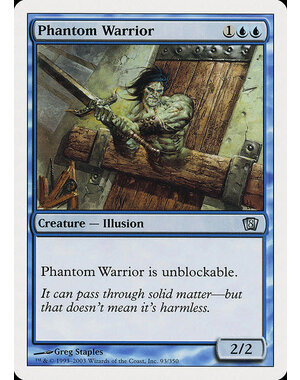 Magic: The Gathering Phantom Warrior (093) Lightly Played