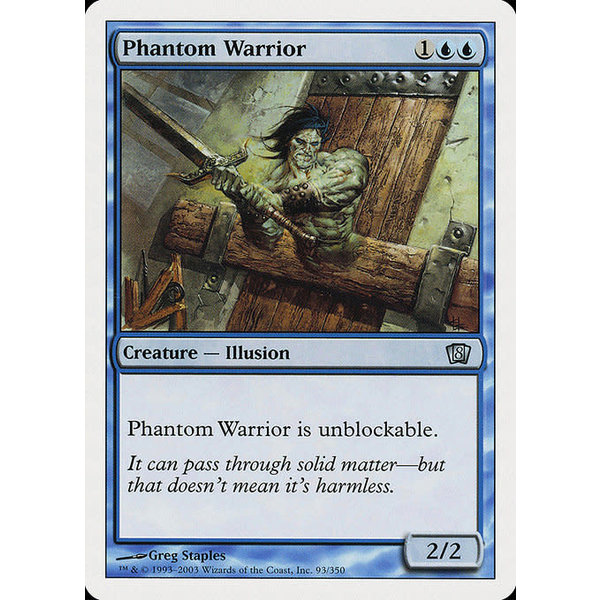 Magic: The Gathering Phantom Warrior (093) Lightly Played