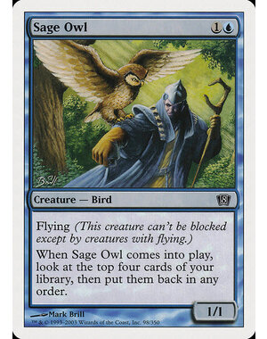 Magic: The Gathering Sage Owl (098) Lightly Played