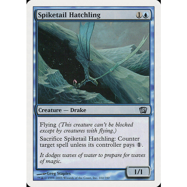 Magic: The Gathering Spiketail Hatchling (102) Lightly Played