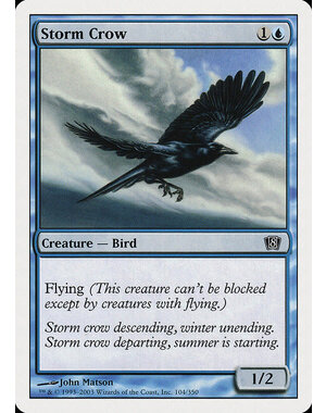 Magic: The Gathering Storm Crow (104) Lightly Played