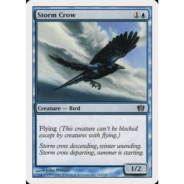 Magic: The Gathering Storm Crow (104) Lightly Played