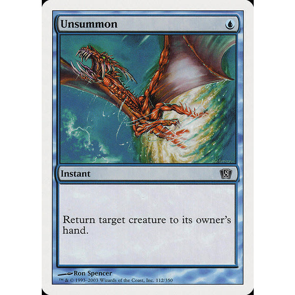 Magic: The Gathering Unsummon (112) Lightly Played