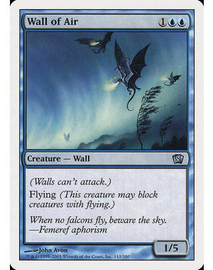 Magic: The Gathering Wall of Air (113) Lightly Played