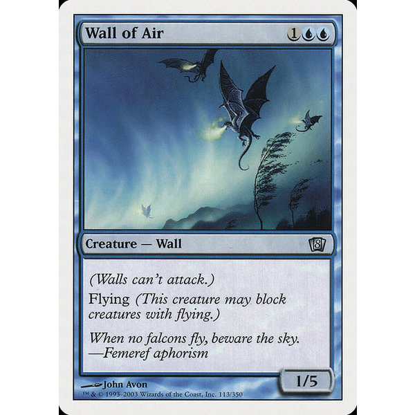 Magic: The Gathering Wall of Air (113) Lightly Played