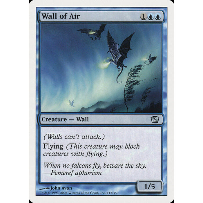 Magic: The Gathering Wall of Air (113) Lightly Played