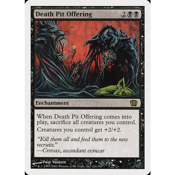 Magic: The Gathering Death Pit Offering (124) Heavily Played