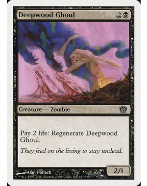 Magic: The Gathering Deepwood Ghoul (127) Lightly Played