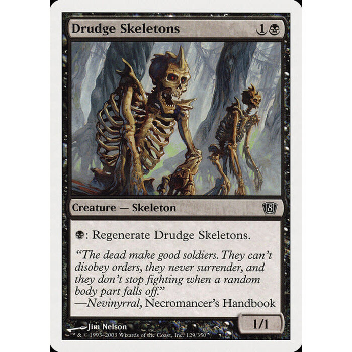 Magic: The Gathering Drudge Skeletons (129) Lightly Played