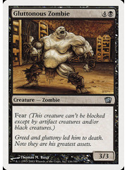 Magic: The Gathering Gluttonous Zombie (136) Lightly Played