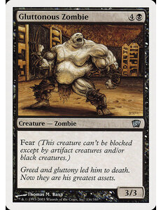 Magic: The Gathering Gluttonous Zombie (136) Lightly Played