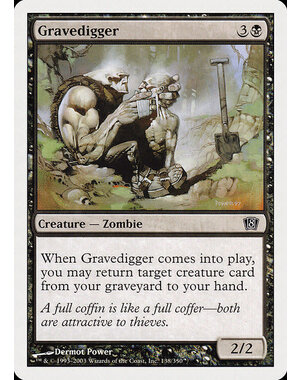 Magic: The Gathering Gravedigger (138) Lightly Played Foil