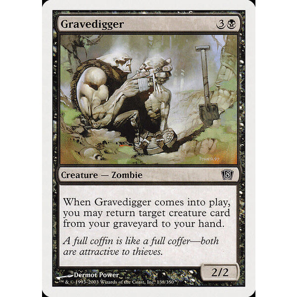 Magic: The Gathering Gravedigger (138) Lightly Played Foil