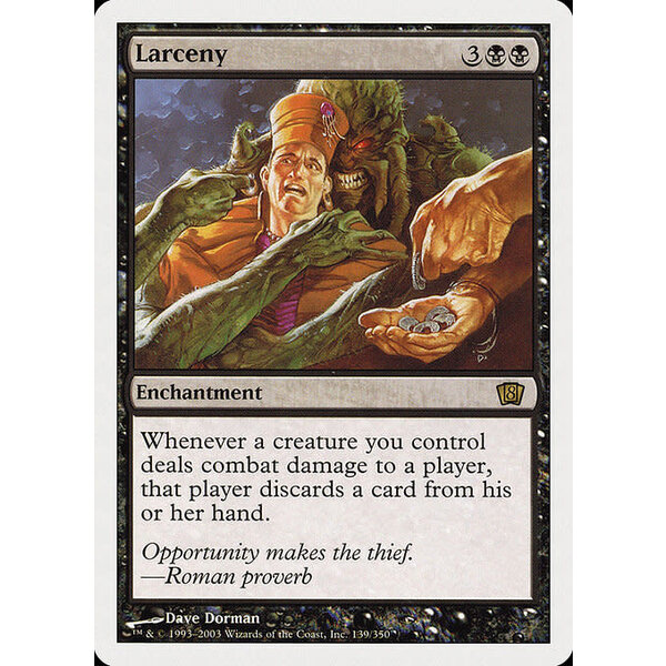 Magic: The Gathering Larceny (139) Damaged