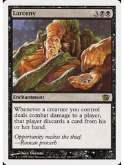 Magic: The Gathering Larceny (139) Moderately Played