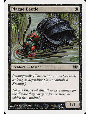 Magic: The Gathering Plague Beetle (154) Lightly Played