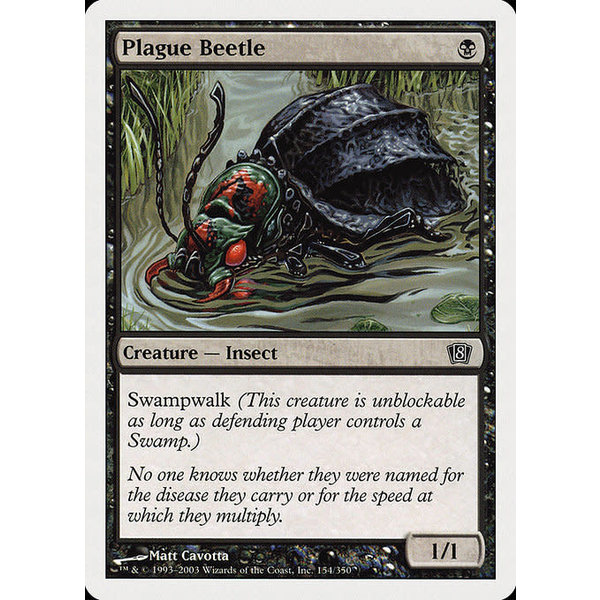 Magic: The Gathering Plague Beetle (154) Lightly Played