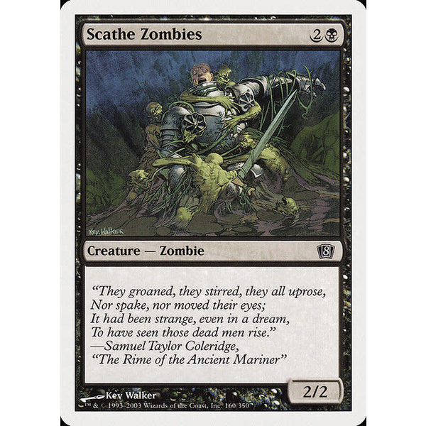 Magic: The Gathering Scathe Zombies (160) Lightly Played