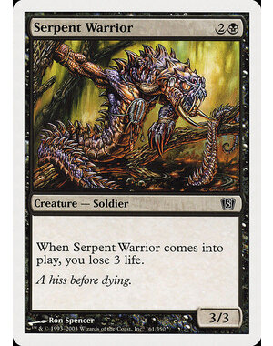 Magic: The Gathering Serpent Warrior (161) Lightly Played