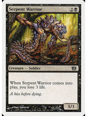 Magic: The Gathering Serpent Warrior (161) Lightly Played Foil