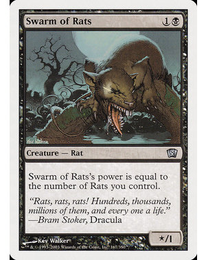 Magic: The Gathering Swarm of Rats (167) Lightly Played