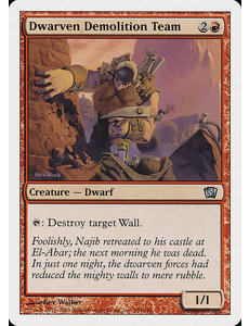 Magic: The Gathering Dwarven Demolition Team (184) Lightly Played