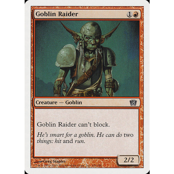 Magic: The Gathering Goblin Raider (191) Lightly Played