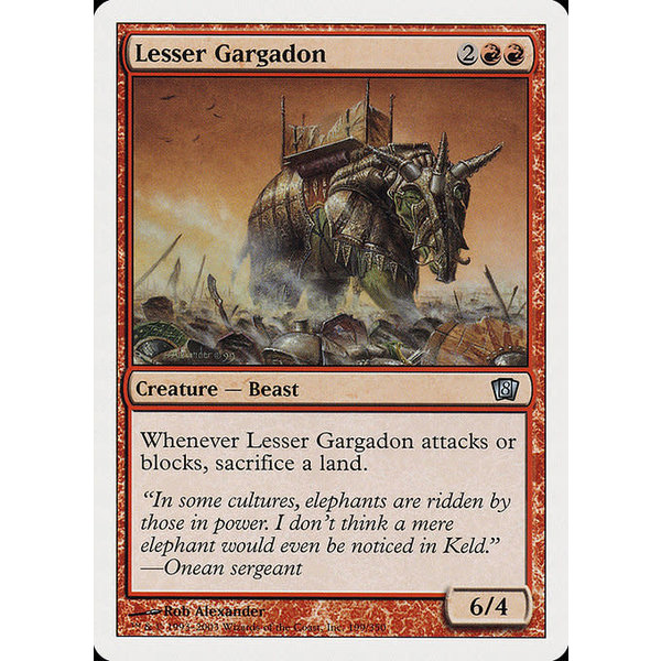 Magic: The Gathering Lesser Gargadon (199) Lightly Played