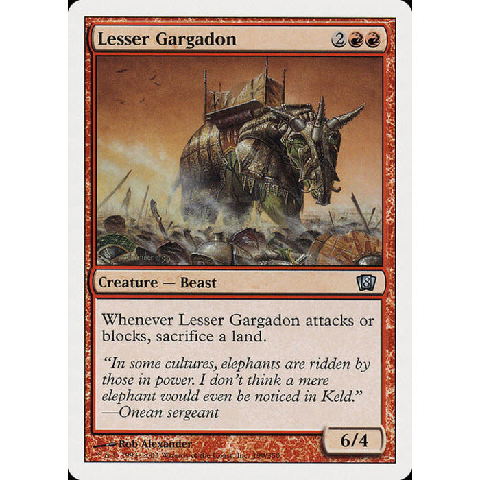Magic: The Gathering Lesser Gargadon (199) Lightly Played