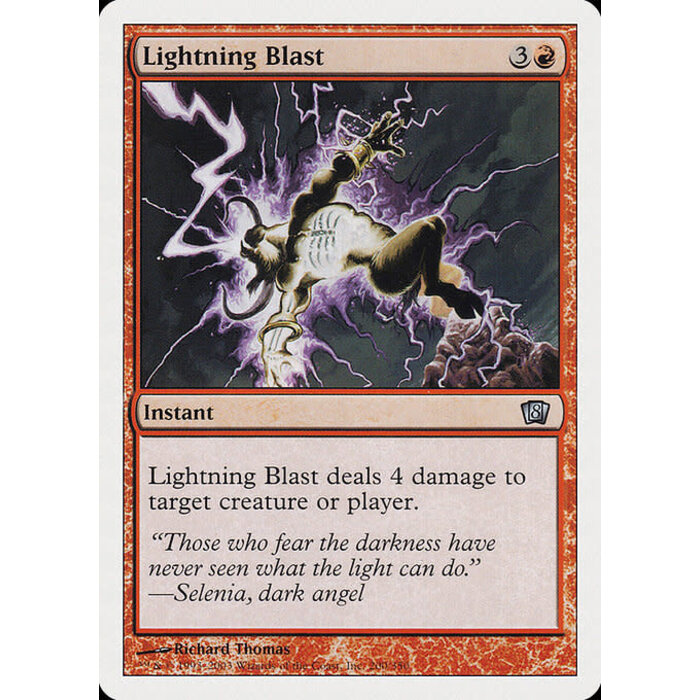 Magic: The Gathering Lightning Blast (200) Lightly Played