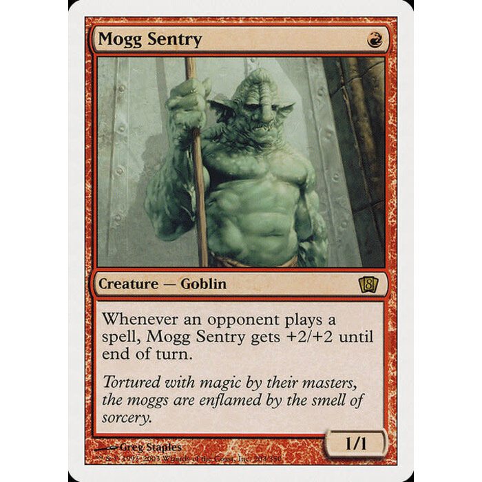 Magic: The Gathering Mogg Sentry (203) Moderately Played
