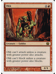 Magic: The Gathering Okk (206) Lightly Played Foil