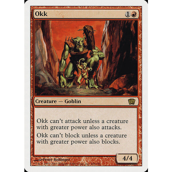 Magic: The Gathering Okk (206) Lightly Played Foil