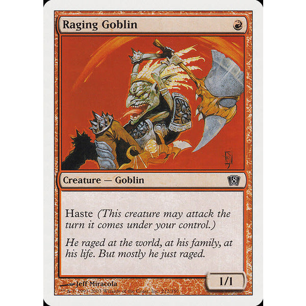 Magic: The Gathering Raging Goblin (212) Lightly Played