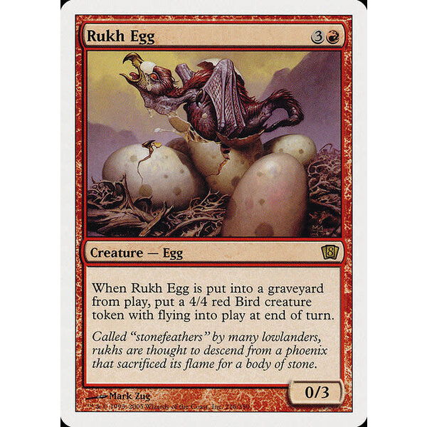 Magic: The Gathering Rukh Egg (216) Heavily Played