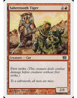 Magic: The Gathering Sabretooth Tiger (217) Lightly Played