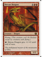 Magic: The Gathering Shivan Dragon (221) Moderately Played